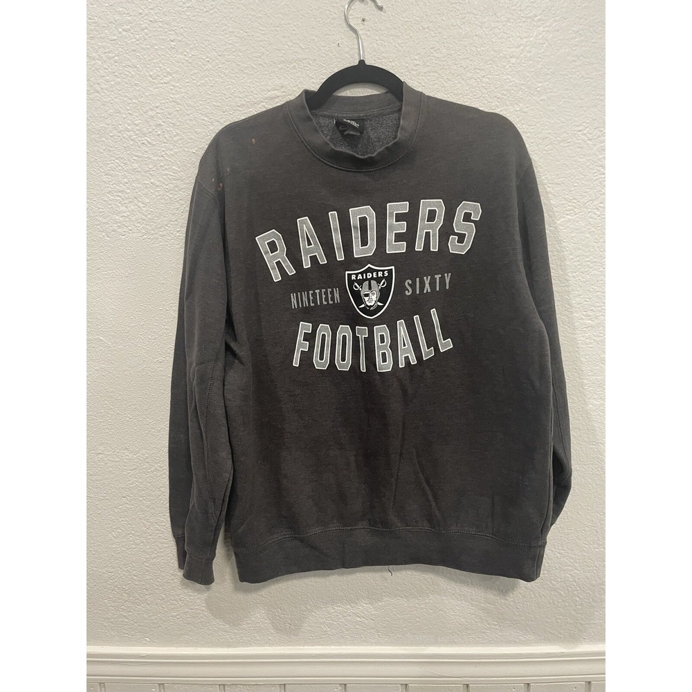 NFL Oakland Raiders sweatshirt- mens medium- Small Stain